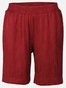 Damen Plissee Shorts Rot
