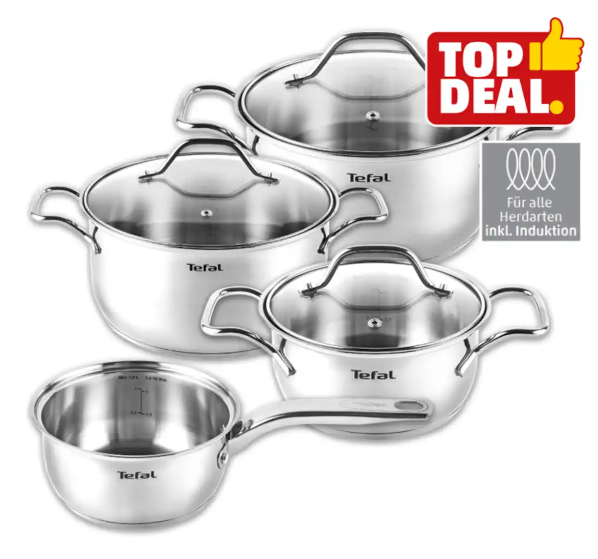 Bild 1 von TEFAL Edelstahl-Kochtopf-Set INTUITION*