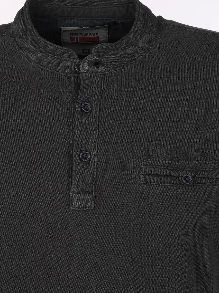 Bild 3 von Herren Henleyshirt mit Stickerei Blau