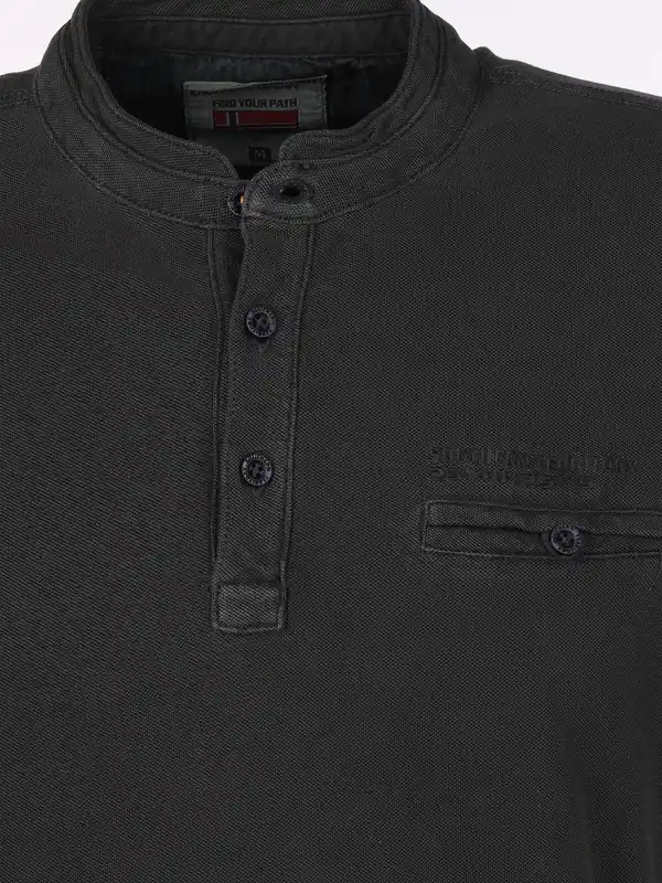 Bild 3 von Herren Henleyshirt mit Stickerei Blau