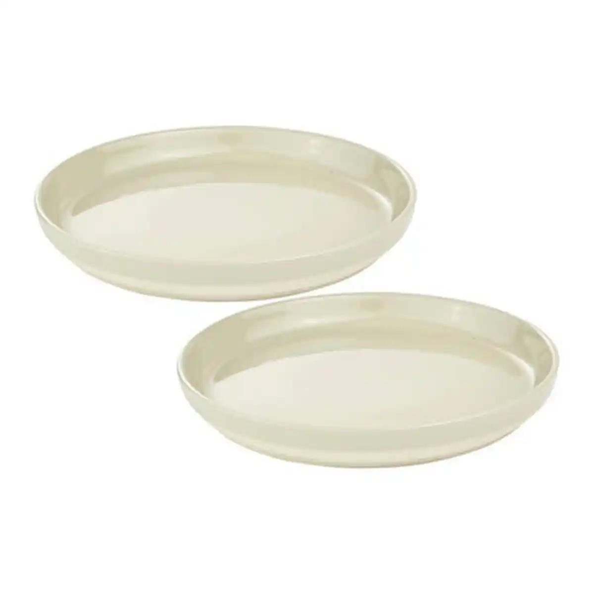 Bild 1 von CROFTON Modernes Geschirr, 2er-Set, Teller, Beige