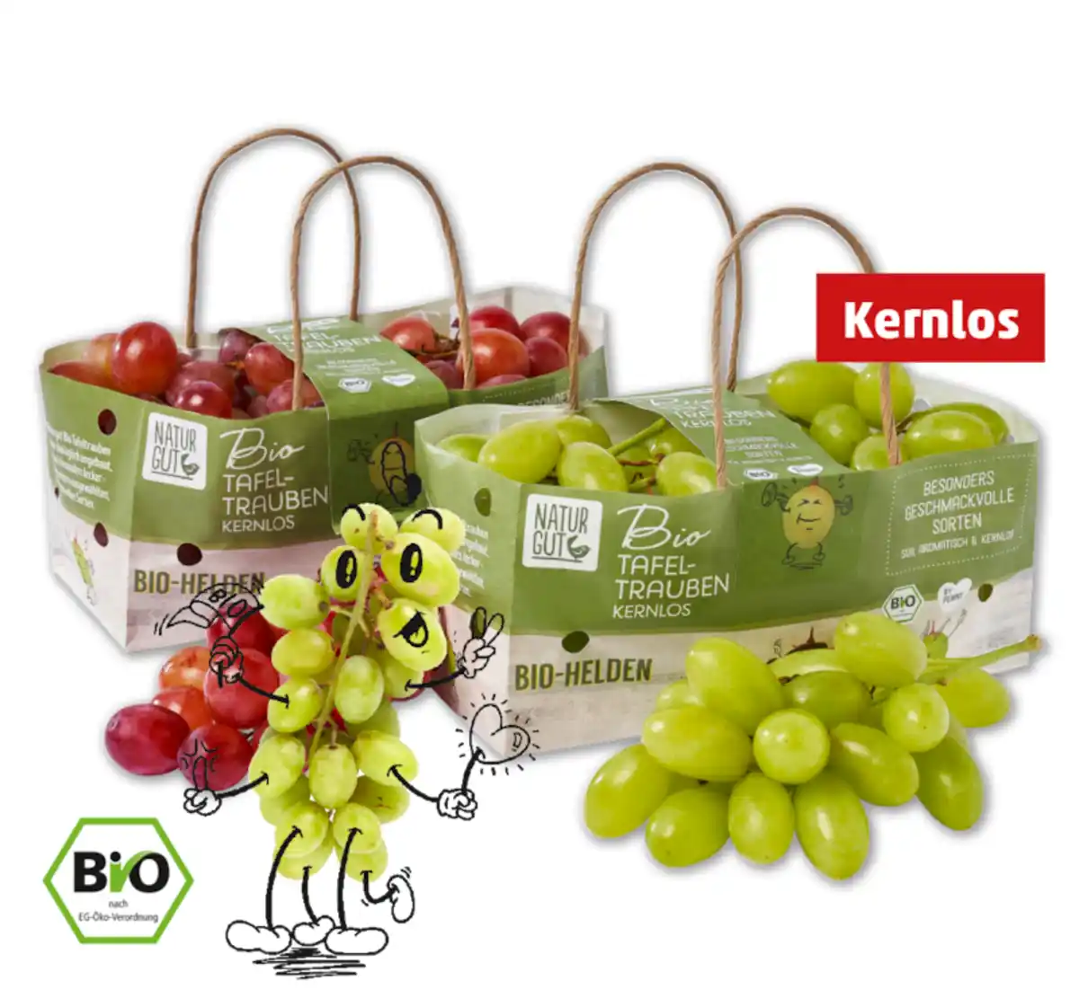 Bild 1 von NATURGUT Kernlose Bio-Tafeltrauben*