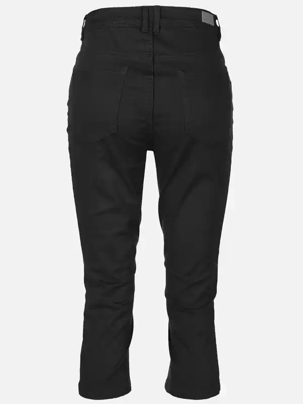 Bild 2 von Damen Capri Hose in Slim Fit Schwarz