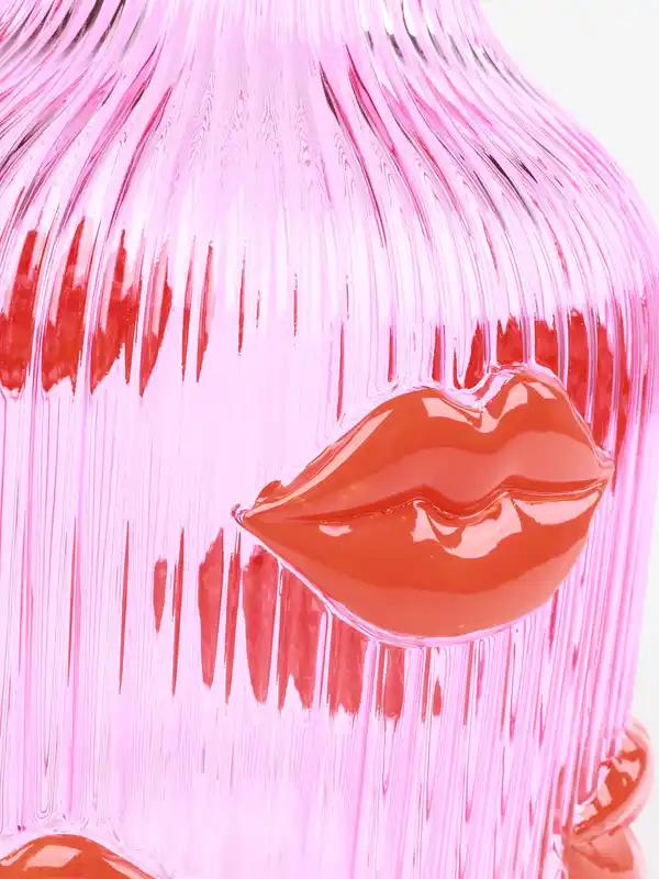 Bild 3 von Vase mit Lippen | Höhe 30 cm Rosa