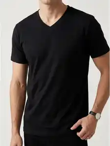 Herren Basic-Shirt Schwarz