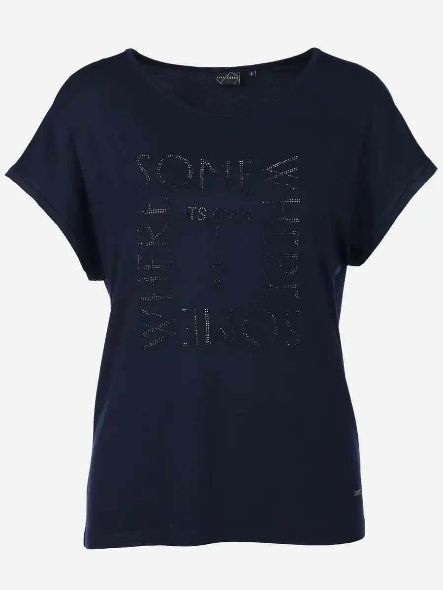 Bild 1 von Damen Shirt mit Strass-Applikation Blau