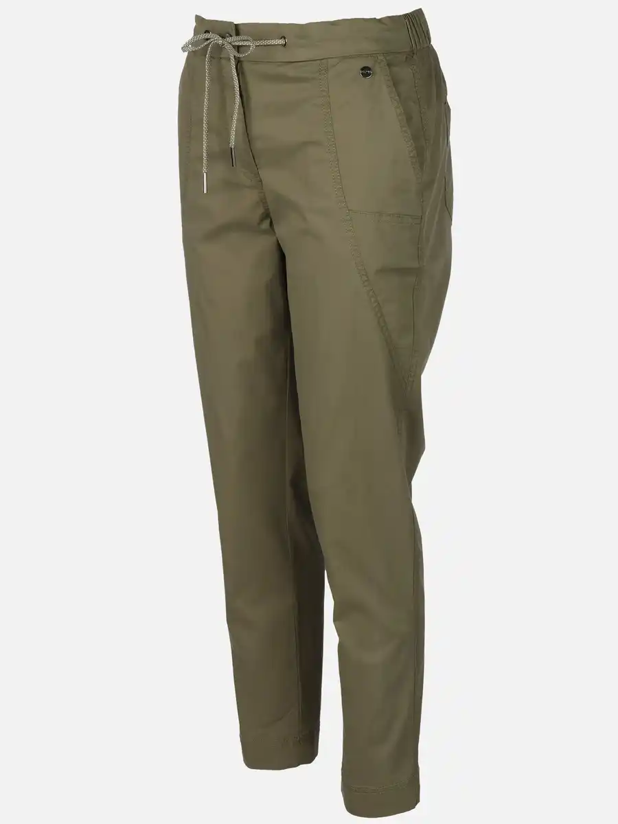 Bild 4 von Damen Chinohose mit elastischem Bund Grün