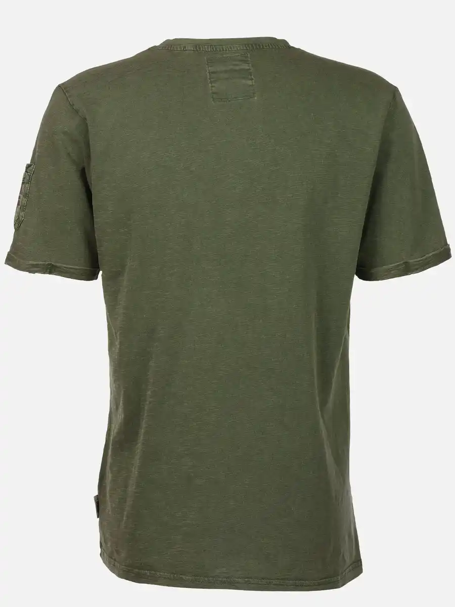 Bild 2 von Herren Shirt mit Frontprint Oliv
