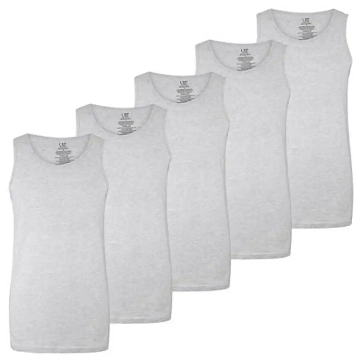 Bild 1 von UP2FASHION BASICS Herren Basic Tanktop 5er-Set, Melange, XL