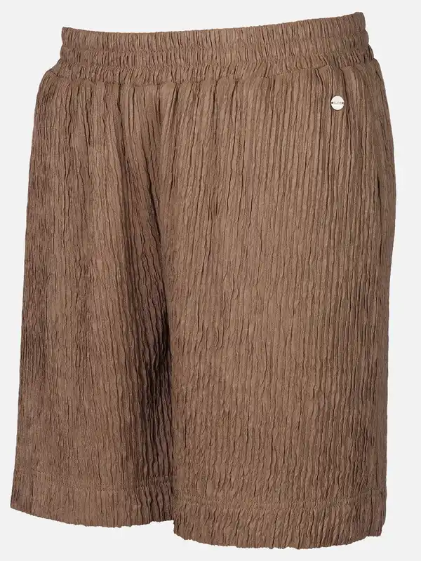Bild 3 von Damen Plissee Shorts Braun