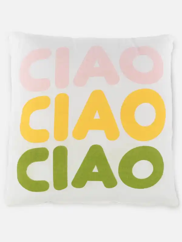 Bild 2 von Kissen "Ciao" 45x45cm Weiß