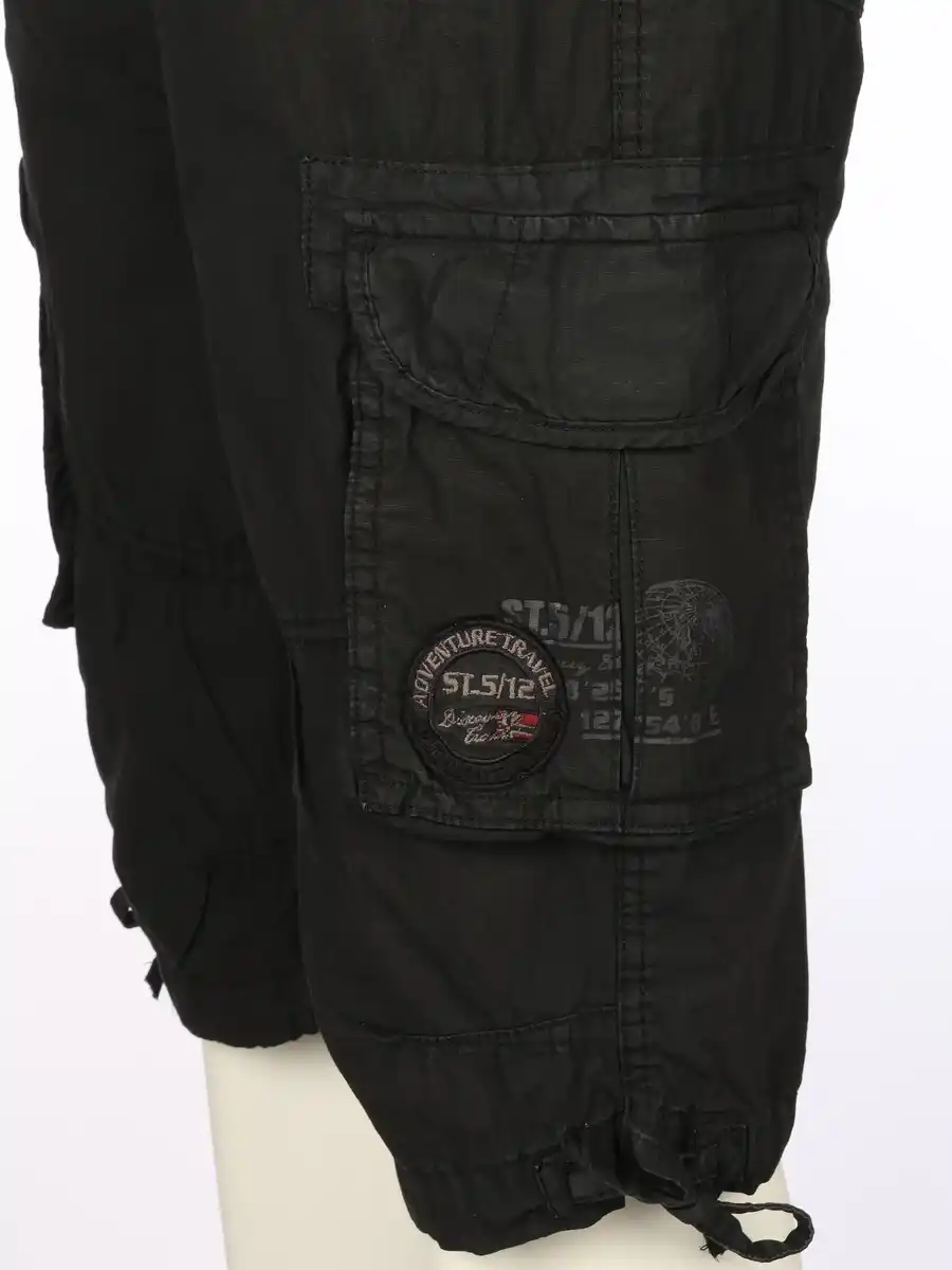 Bild 4 von Herren Cargobermuda mit Gürtel Schwarz