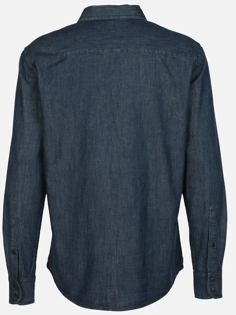 Bild 2 von Herren Jeanshemd mit Brusttaschen Blau