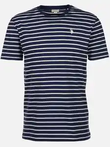 Herren Shirt mit Streifen Blau
