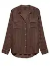 Bild 2 von Vero Moda VMBUMPY L/S SHIRT NEW Bluse Braun