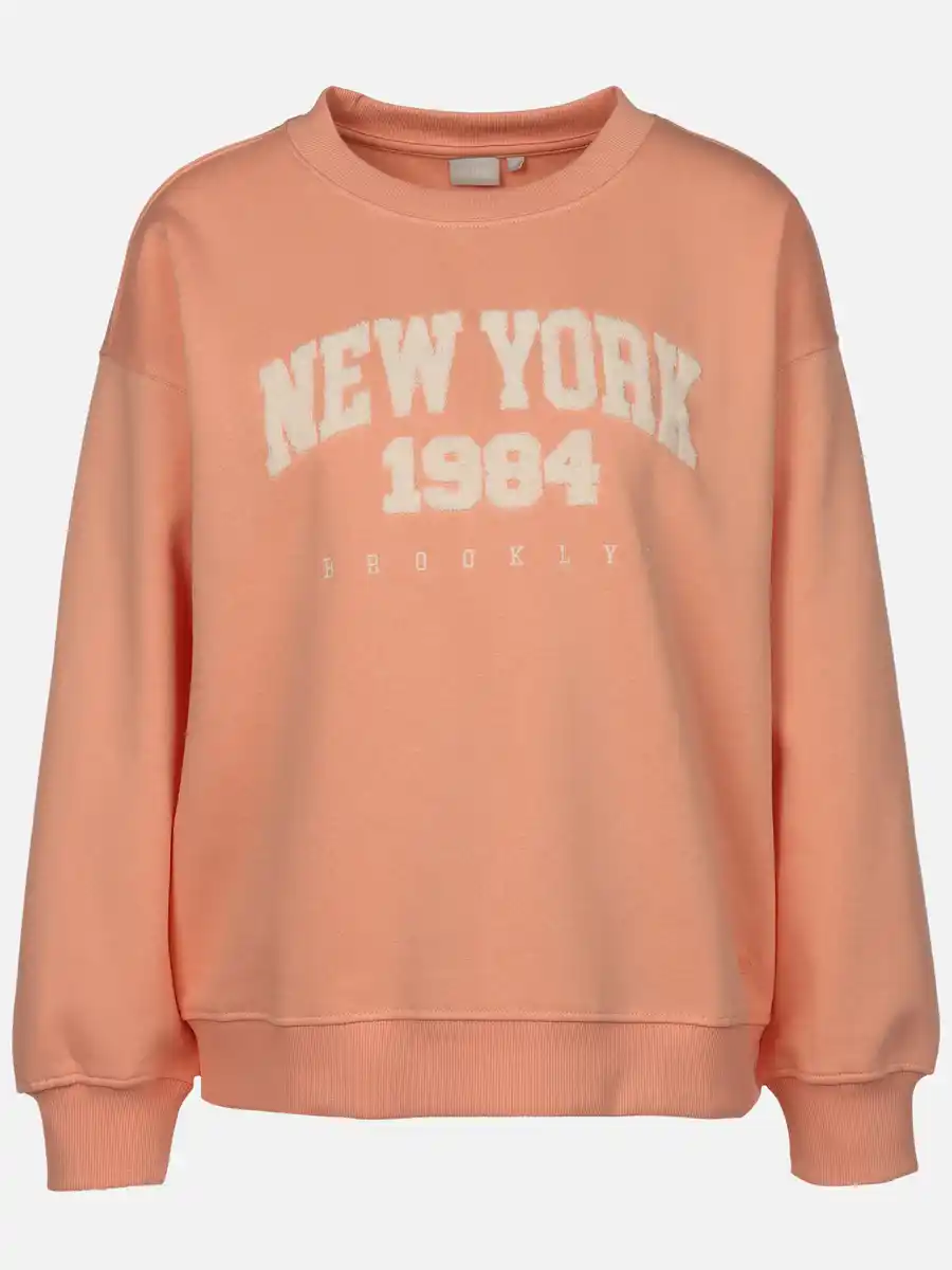 Bild 1 von Damen Sweatshirt mit Stickerei Orange