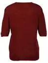 Bild 2 von Damen Strickpullover mit kurzem Arm Rot