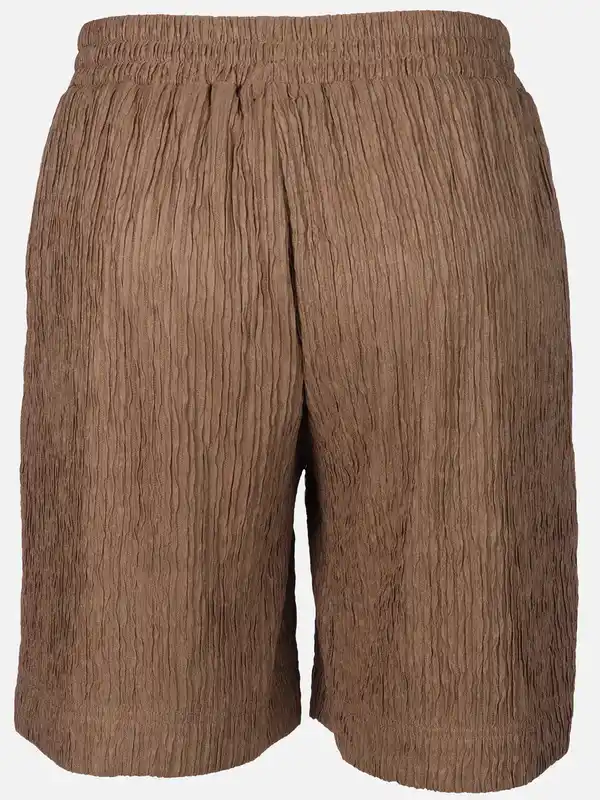 Bild 2 von Damen Plissee Shorts Braun