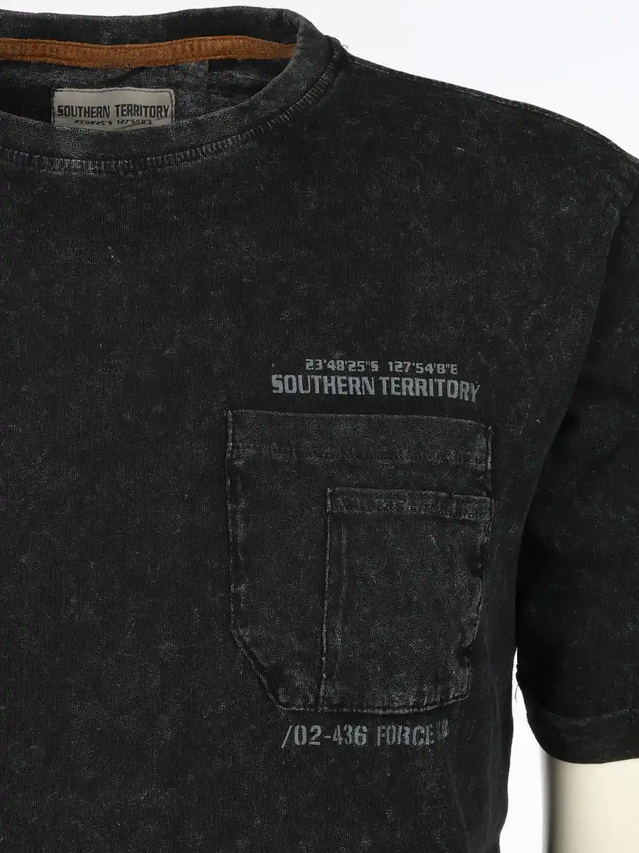 Bild 3 von Herren Shirt mit Brusttasche Schwarz