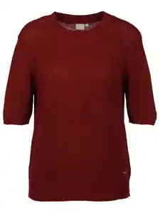 Damen Strickpullover mit kurzem Arm Rot