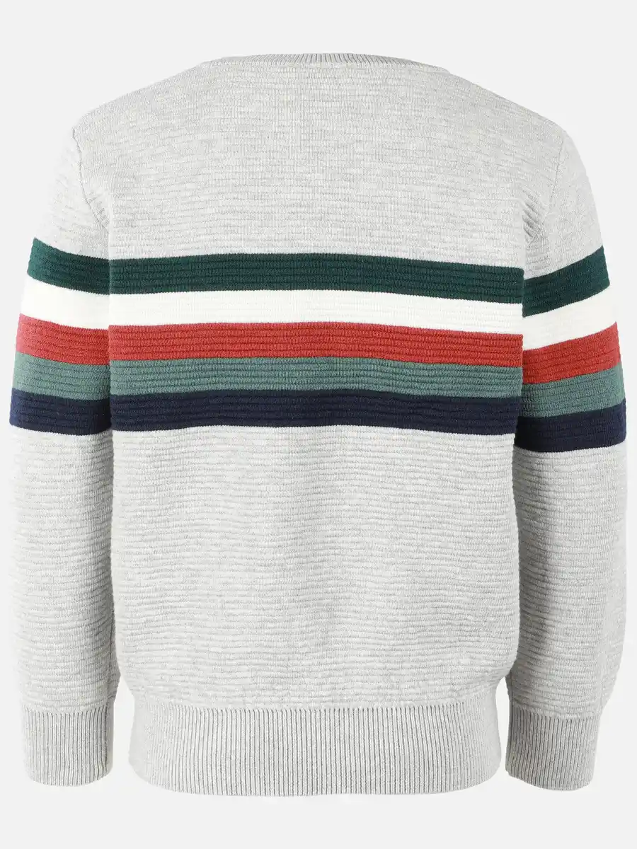 Bild 2 von Jungen Strickpullover mit Streifen Grau