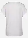 Bild 2 von Damen T-Shirt mit Motiv und Glitzersteinen Weiß