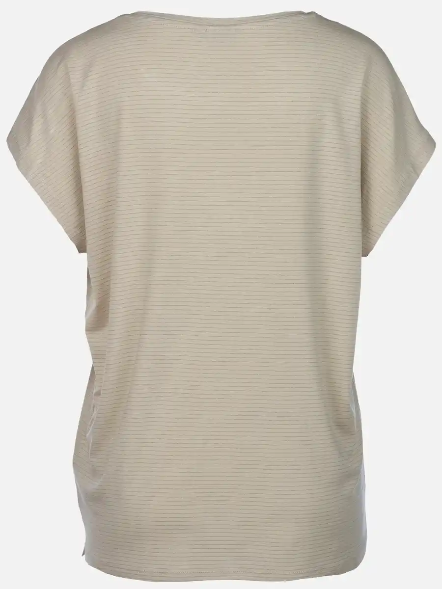 Bild 2 von Damen Shirt mit Lurex-Streifen Beige