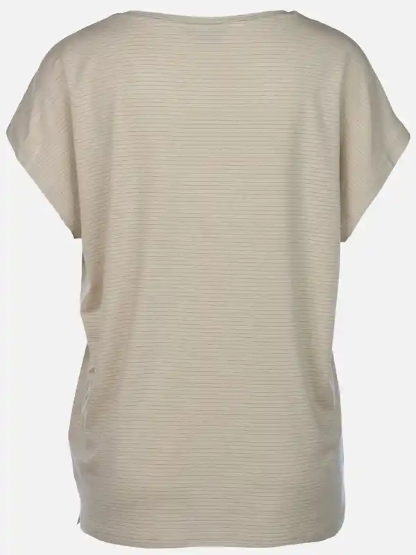Bild 2 von Damen Shirt mit Lurex-Streifen Beige