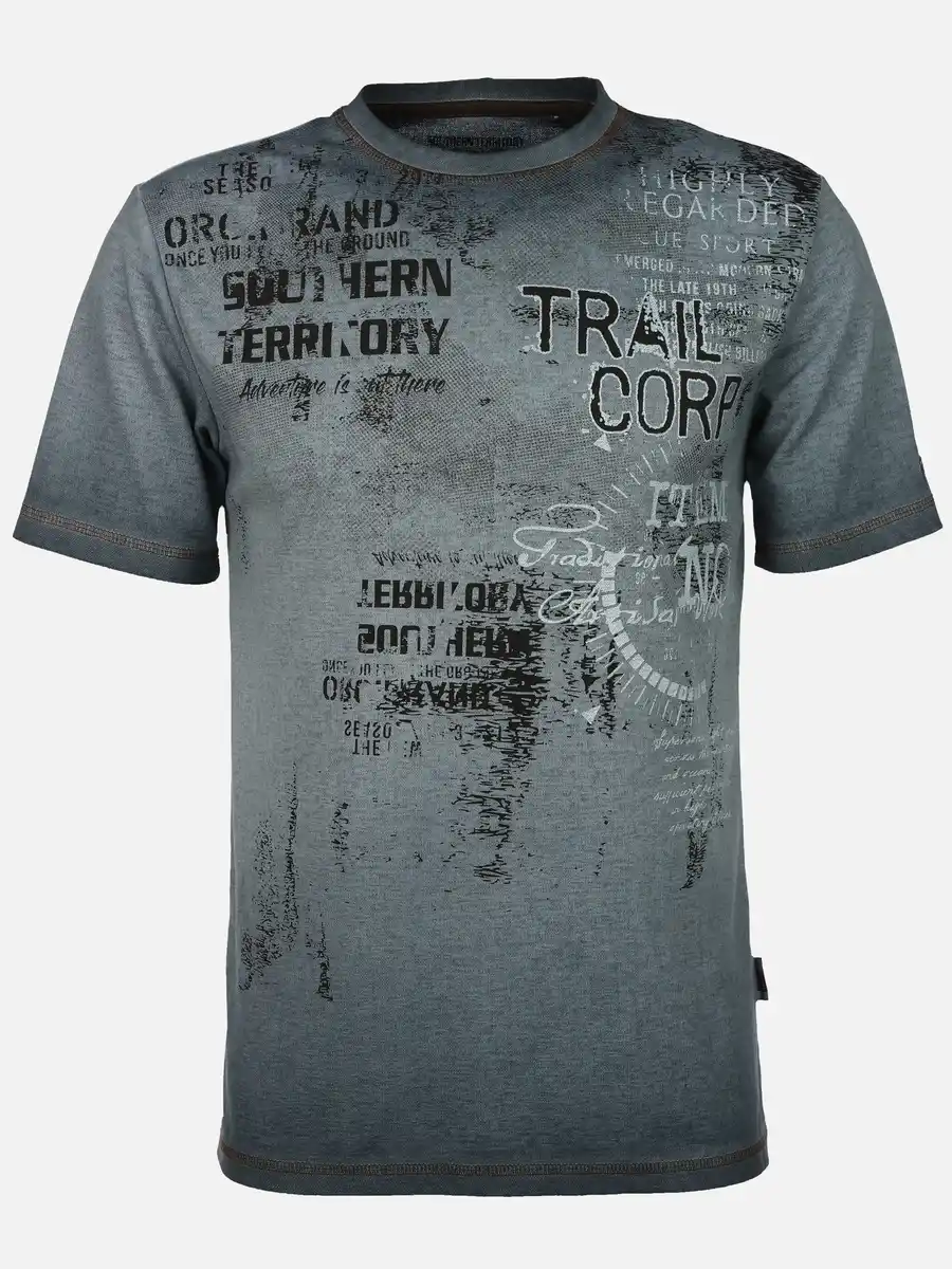 Bild 1 von Herren T-Shirt mit großem Frontprint Marine