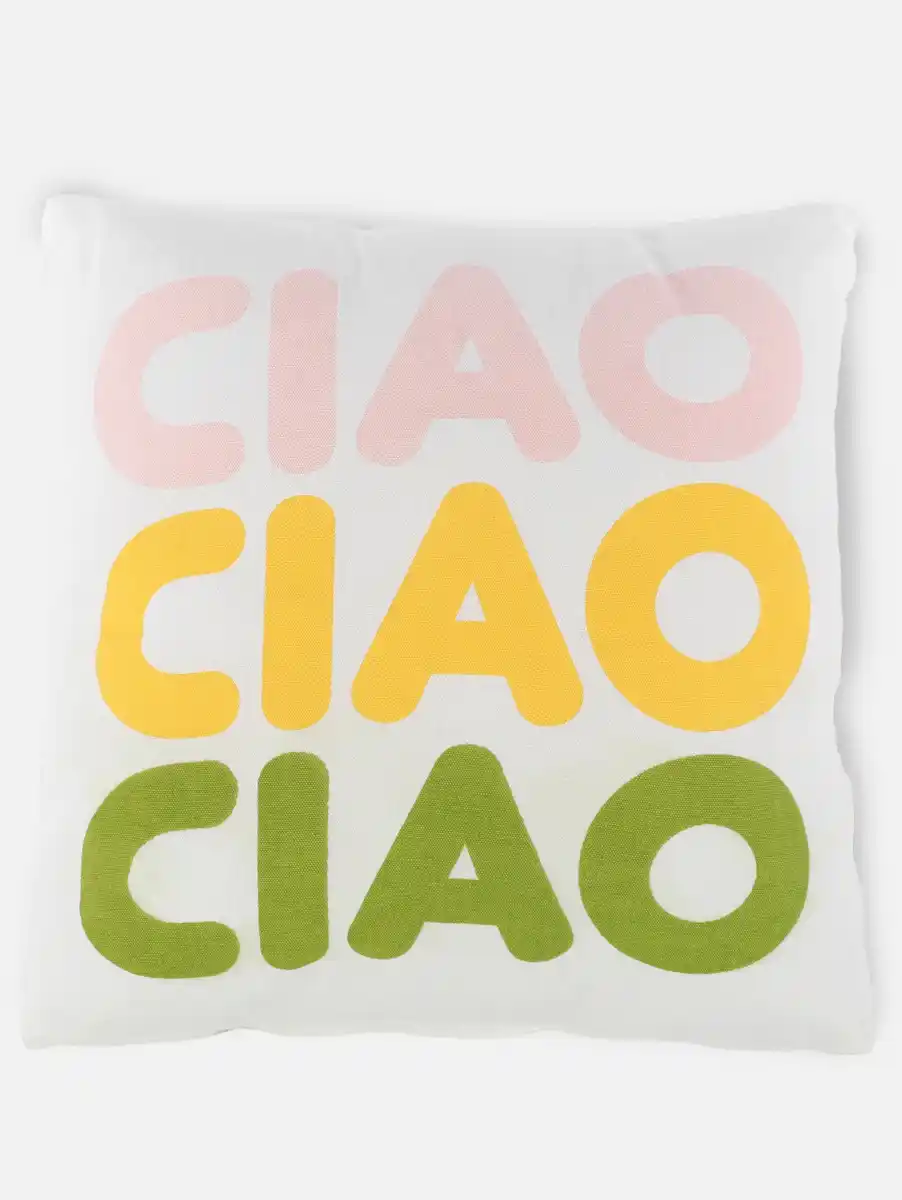 Bild 1 von Kissen "Ciao" 45x45cm Weiß