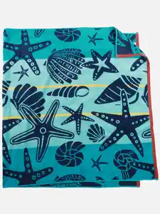 Strandtuch mit Meermotiv 86x160cm Blau