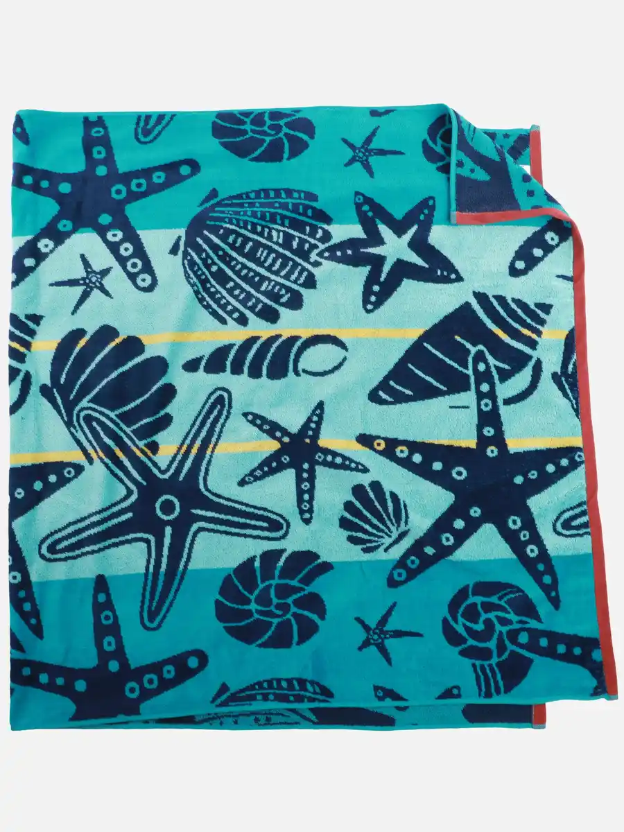 Bild 1 von Strandtuch mit Meermotiv 86x160cm Blau
