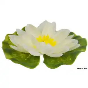 GARDENA Seerose Kunststoff Ø13 cm weiß, 12 Stück - B-Ware