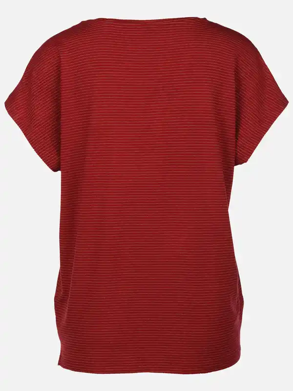 Bild 2 von Damen Shirt mit Lurex-Streifen Rot