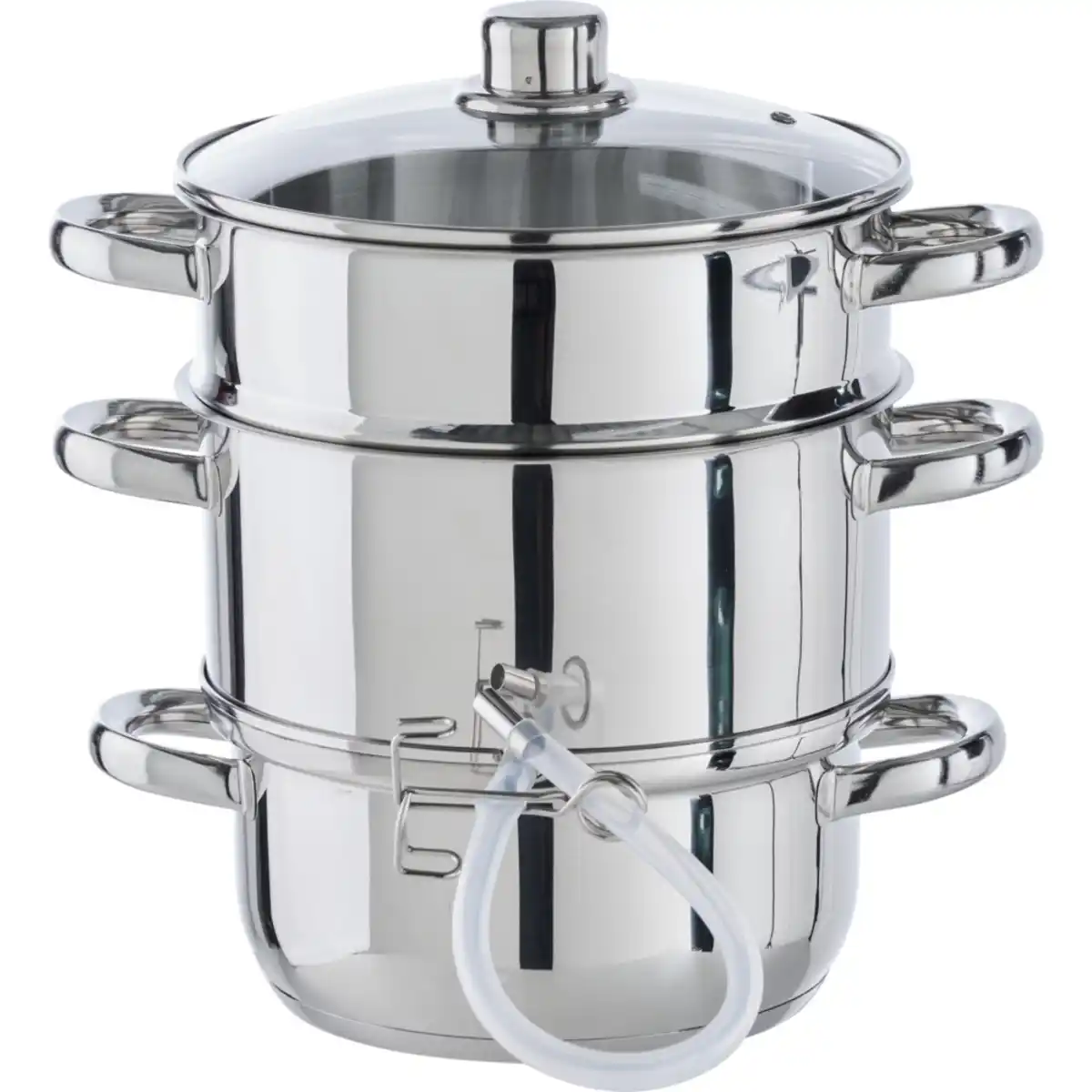 Bild 1 von Dampfentsafter-Set 3-teilig 6 Liter aus massivem Edelstahl