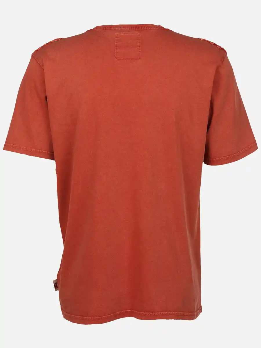 Bild 2 von Herren Henleyshirt mit Print Braun
