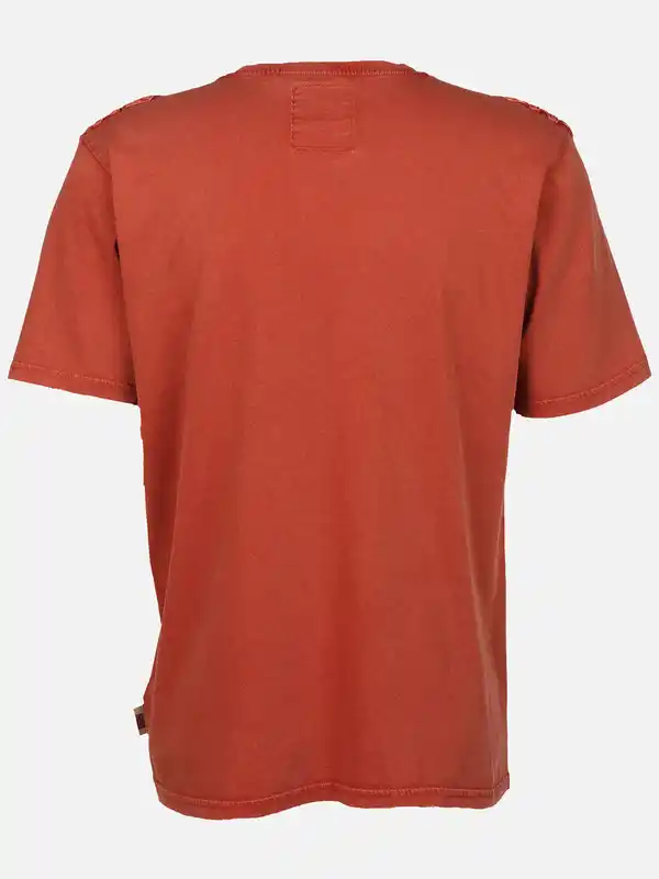 Bild 2 von Herren Henleyshirt mit Print Braun