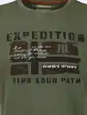 Bild 3 von Herren Shirt mit Frontprint Oliv