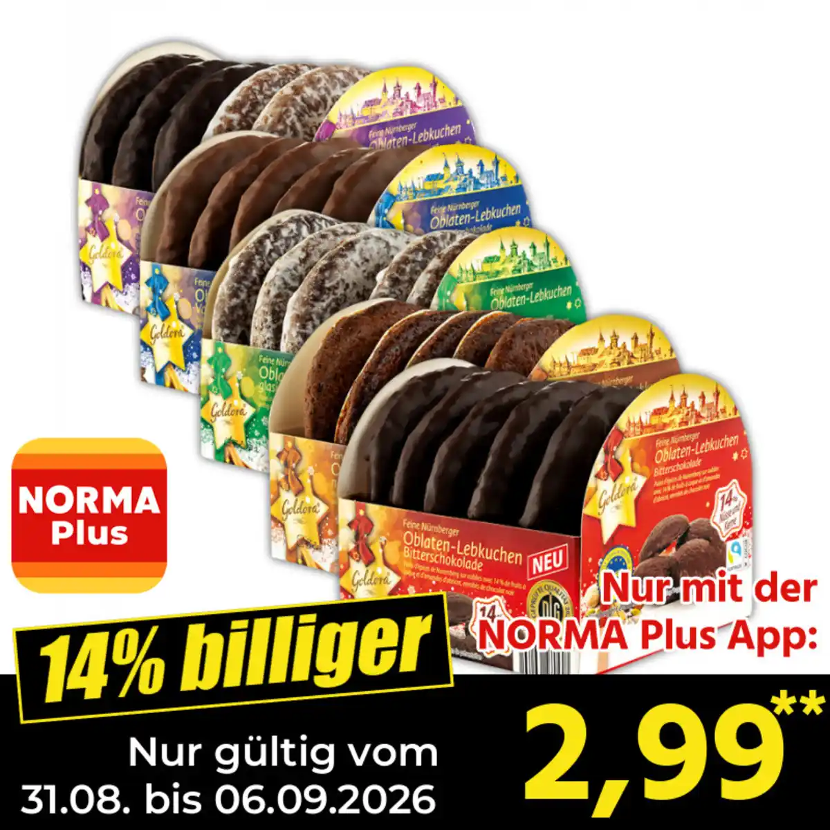 Bild 1 von Goldora Feine Nürnberger Oblaten-Lebkuchen