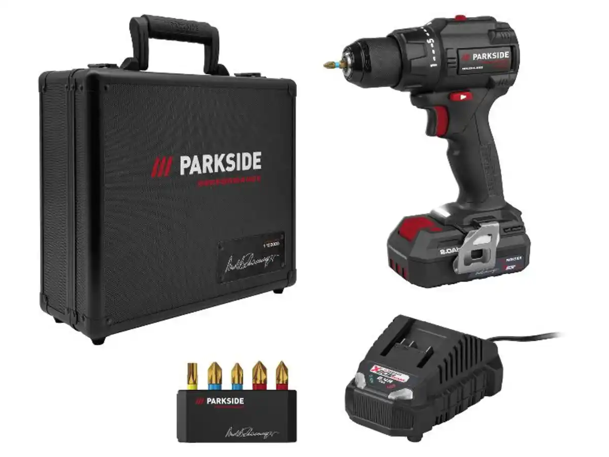 Bild 2 von PARKSIDE PERFORMANCE® 20V Weltrekord Akku-Bohrschrauber »PPABSS 20 Li A1 - Arnold Schwarzenegger«, mit Akku und Ladegerät ""