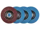 Bild 1 von PARKSIDE® Fächerscheiben-Set / Polierscheiben / Klettschleifteller mit Schleifpapier-Set / Schleifvlies-Set / Reinigungsscheibe /,  2 x