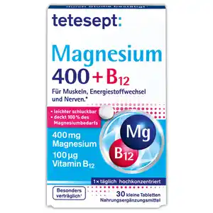 Tetesept Magnesium 400 + B12