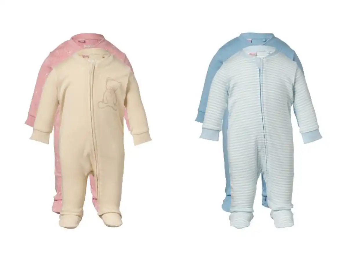 Bild 3 von LUPILU® Baby Schlafoverall, 2 Stück