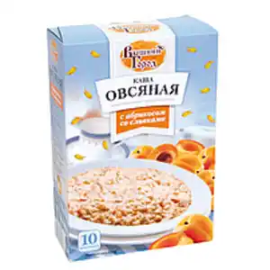 Haferflockenbrei mit Aprikosenstücken