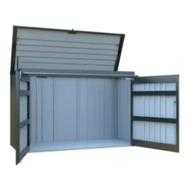 Bild 2 von Mr. GARDENER Mülltonnenbox, BxHxT: 200 x 133 x 84 cm, anthrazit-metallic