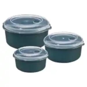 GOURMETmaxx 3er-Set Mikrowellendosen