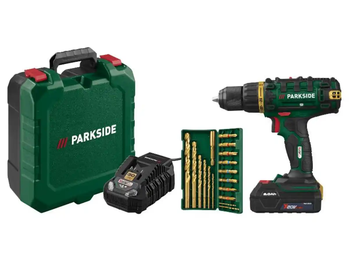 Bild 1 von PARKSIDE® 20 V Akku-Bohrschrauber Limited Edition »PABS 20-Li G8«, mit Akku und Ladegerät