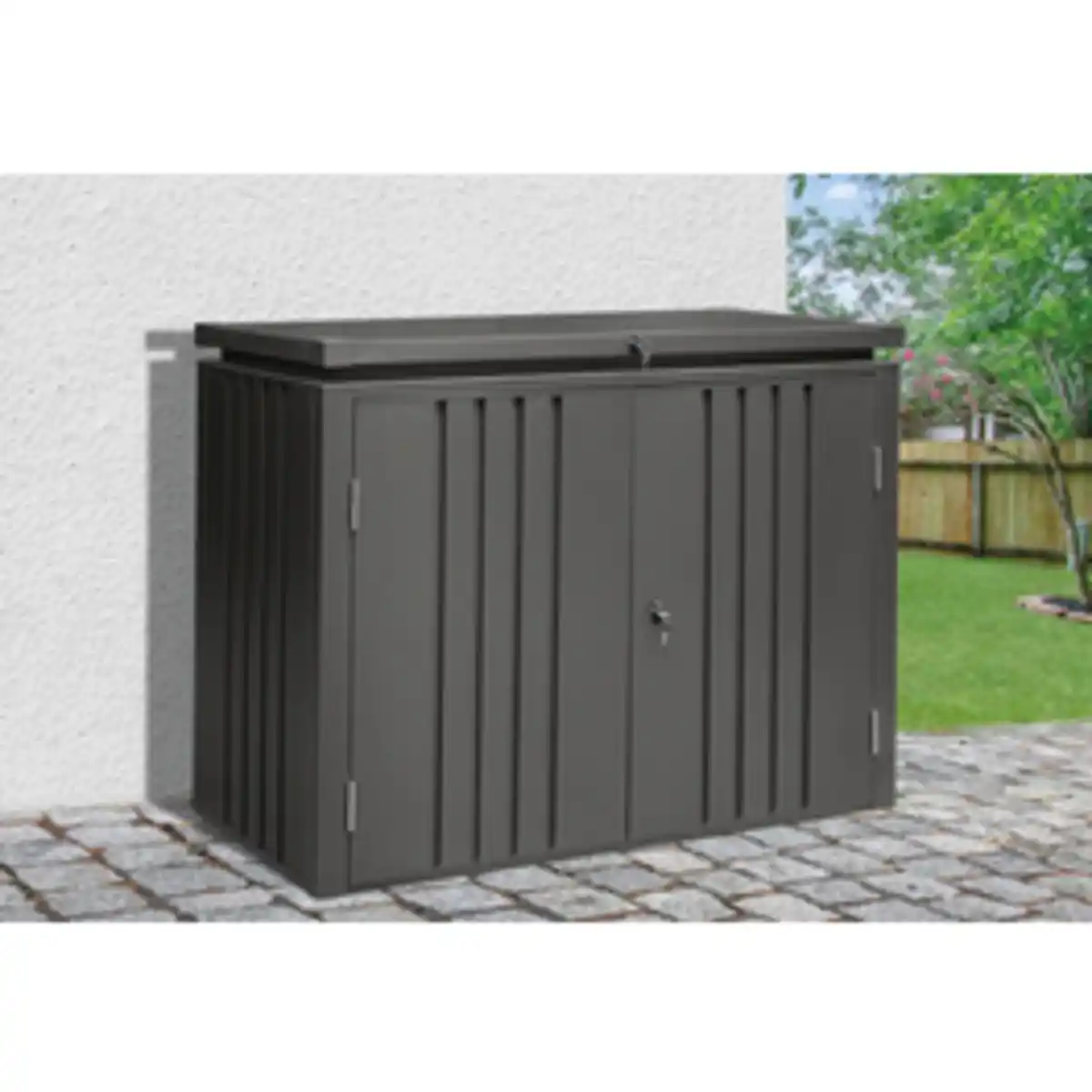 Bild 2 von Mr. GARDENER Gartenschrank, Stahl, Flachdach, 1.01m²