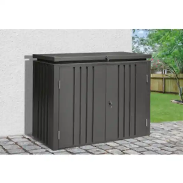 Bild 2 von Mr. GARDENER Gartenschrank, Stahl, Flachdach, 1.01m²