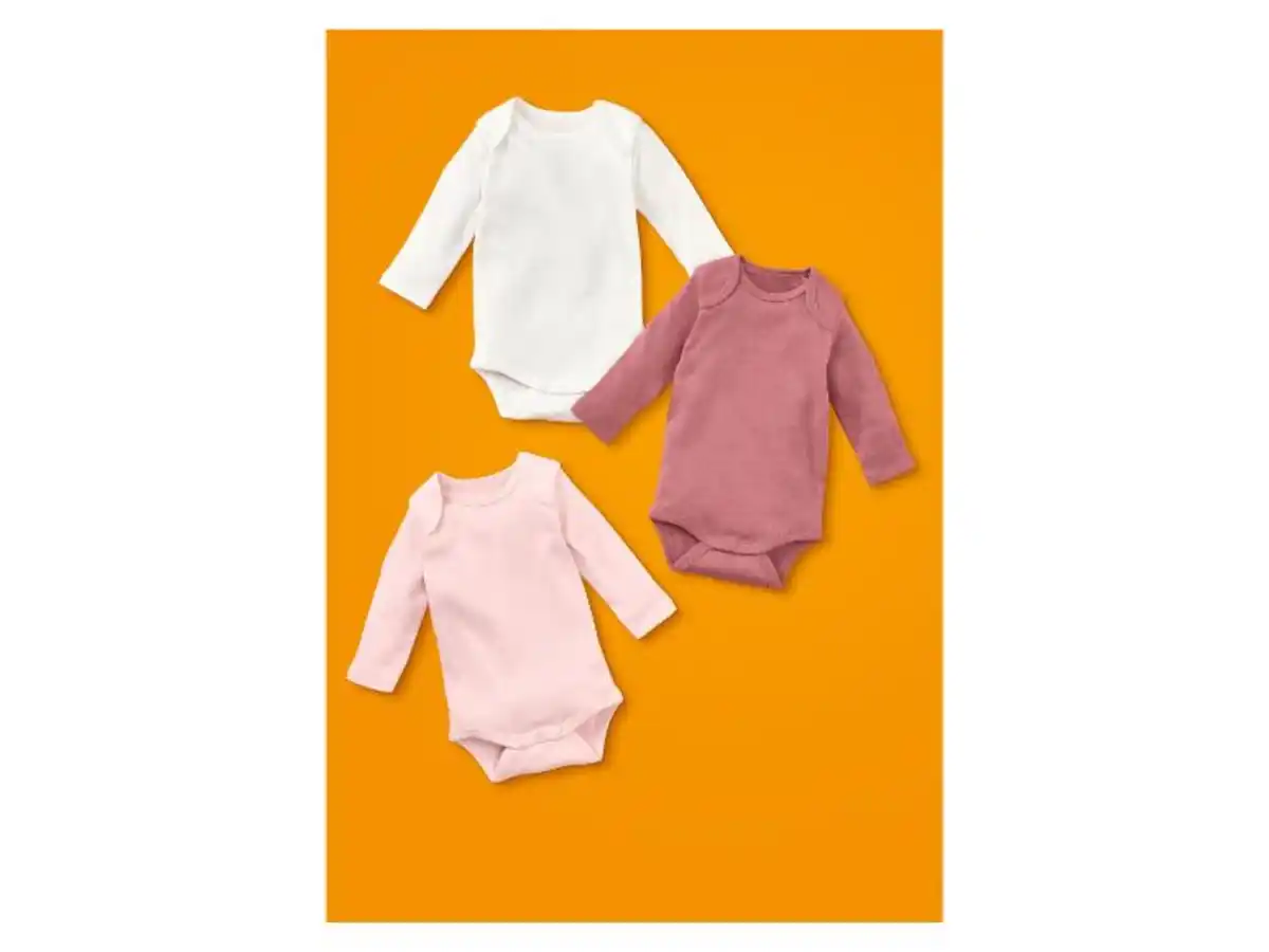 Bild 1 von LUPILU® Baby Bodys, 3 Stück